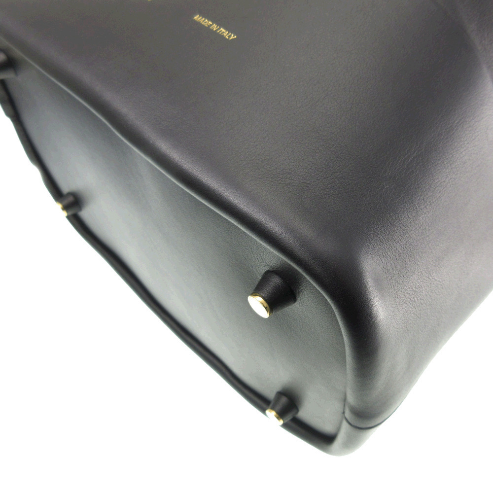CELINE drawstring shoulder bag leather black - Picture 3 of 8
